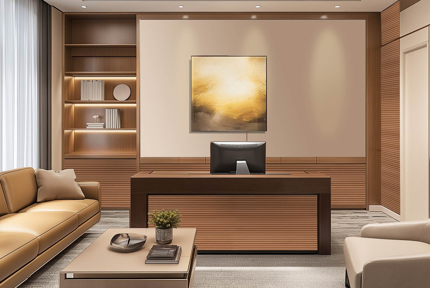 Straight-Wave-Schreibtisch